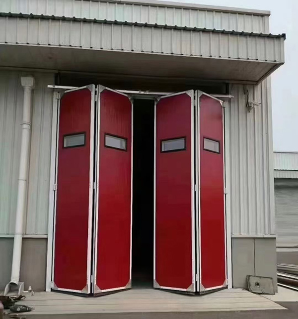 麦积工业折叠门在大型装配车间出入口的应用实例